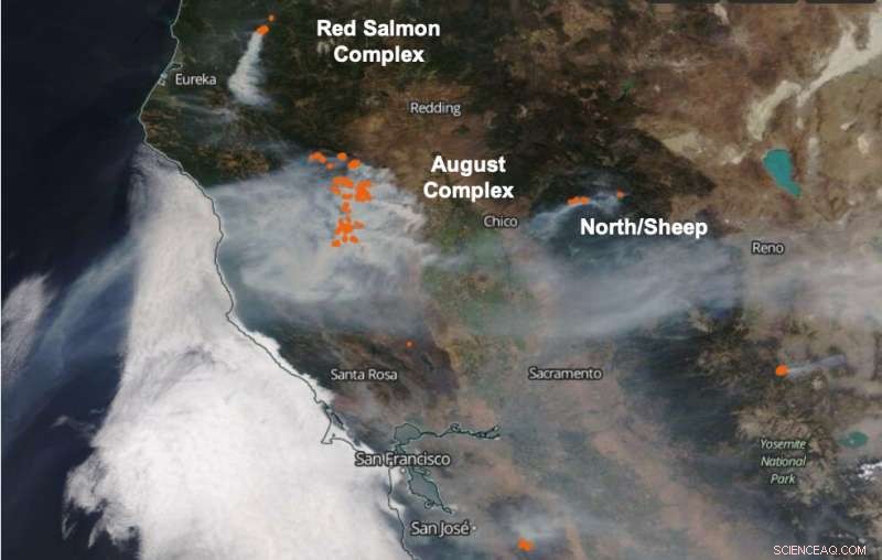 NASA Satellites Track California Wildfire Smoke from Space, Supporting Emergency Response