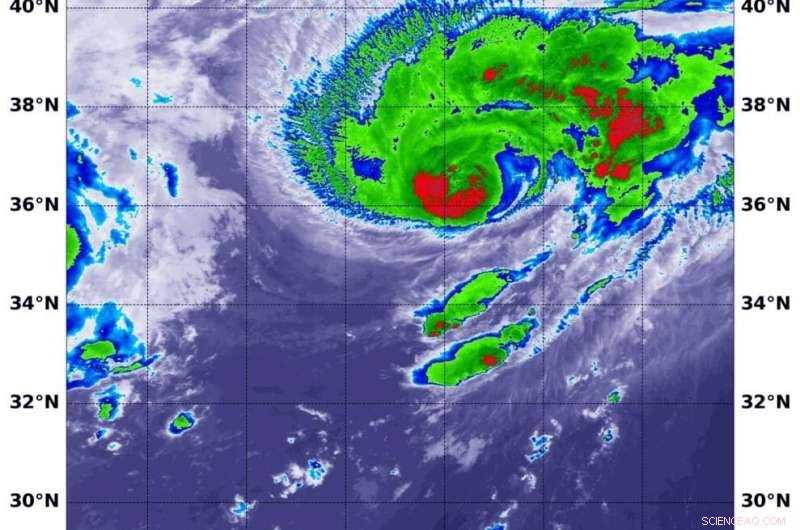 NASA’s Infrared Imaging Reveals Typhoon Kujira’s Storm Structure