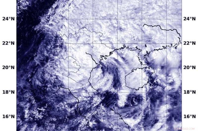 NASA Detects Wind Shear Influencing Tropical Storm Nangka After Landfall