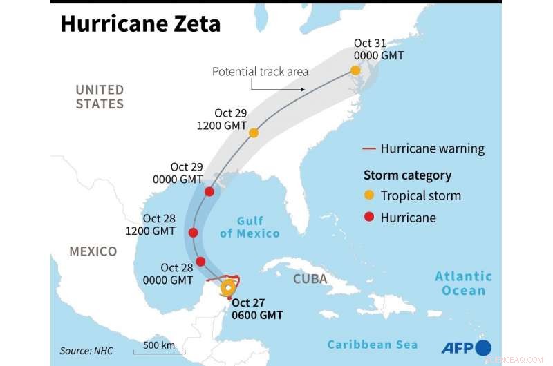 Hurricane Zeta Hits Mexico’s Caribbean Coast, Weakens Overland, Heads Toward U.S.
