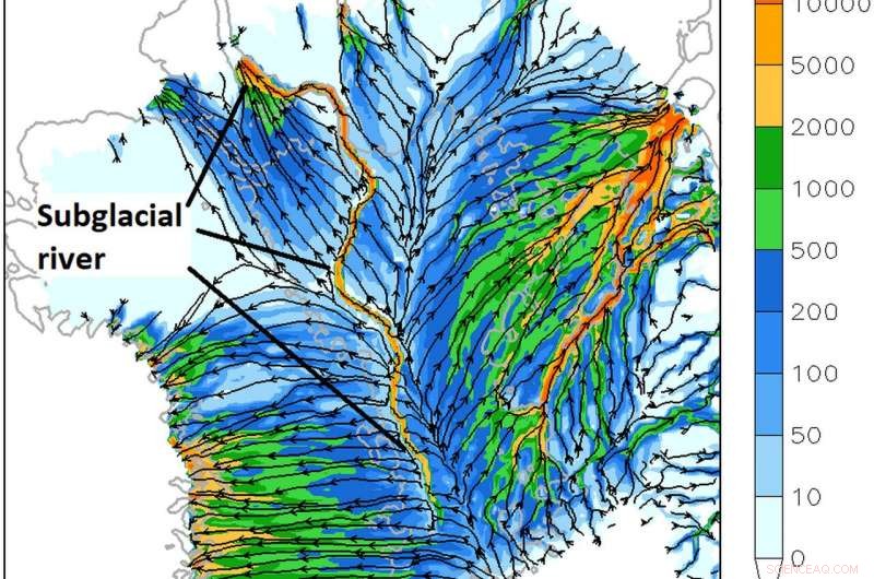 Evidence of a Thousand-Kilometer-Long Subglacial River Beneath Greenland s Ice Sheet