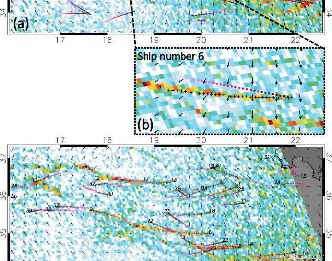 Satellite Imaging Reveals Pollution Trails of Individual Ships