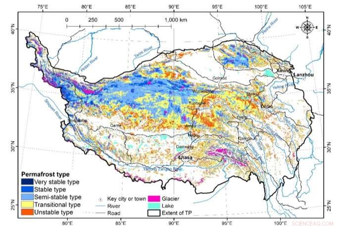 Updated Permafrost Thermal Stability Map Enhances Understanding of Tibetan Plateau Conditions