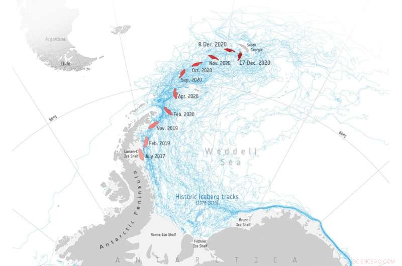 A-68A Iceberg Shrinking Rapidly – Thinning 2.5 cm Daily