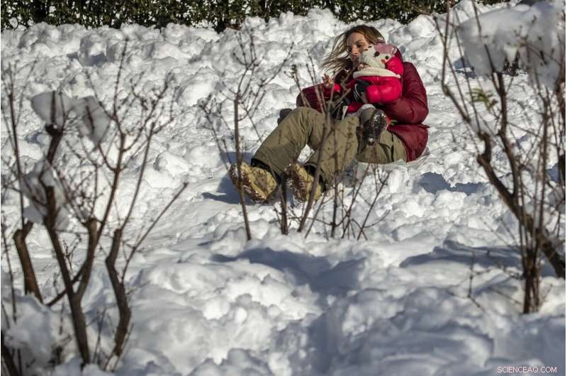 Spain Ramps Up Snow Clearing After Storm Filomena