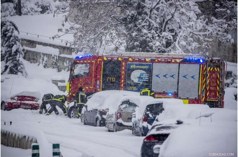 Record Snowstorm Claims Four Lives, Halts Major Spanish Regions