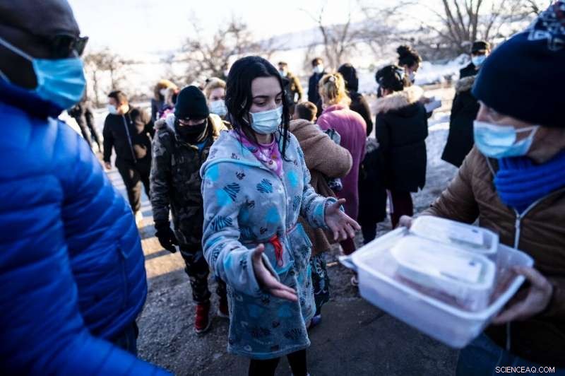 Historic Snowfall Sends Madrid Slum into Cold Shock