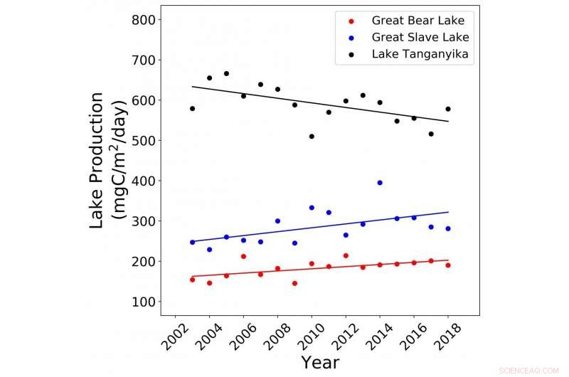Largest Lakes Reveal Climate Change Trends: 16 Years of Remote Sensing Insights