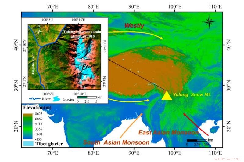 Researchers Determine Ice Thickness and Subglacial Landscape of Yulong Snow Mountain