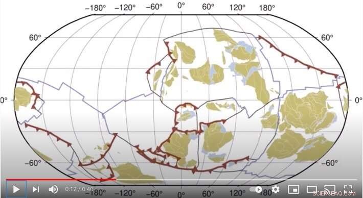 Earth’s Tectonic Plates in Motion Over 1 Billion Years – 40‑Second Time‑Lapse