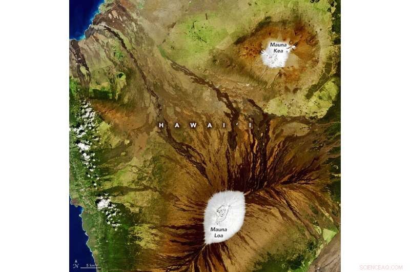 Three Storms Drop Significant Snow on Mauna Loa and Mauna Kea