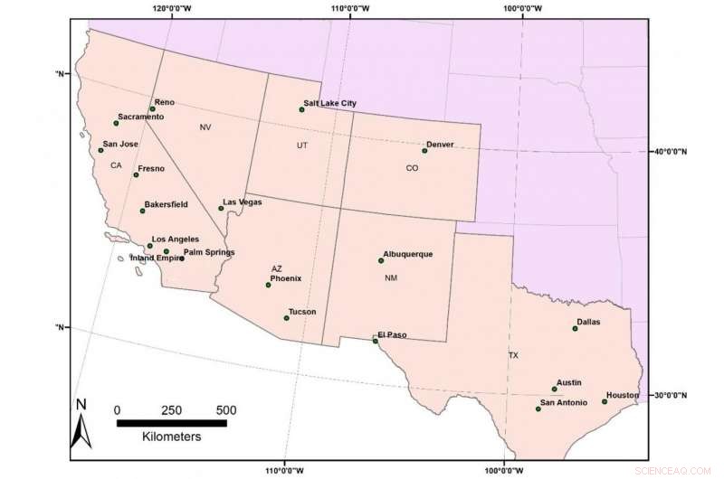 Rising Heat in U.S. Southwest Urban Areas: Detailed Study Maps Neighborhood Impacts