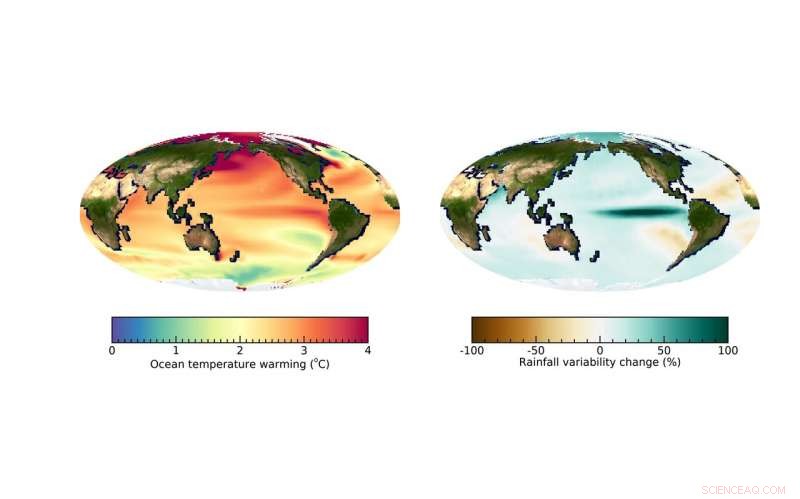 Future Ocean Warming Heightens Tropical Rainfall Extremes