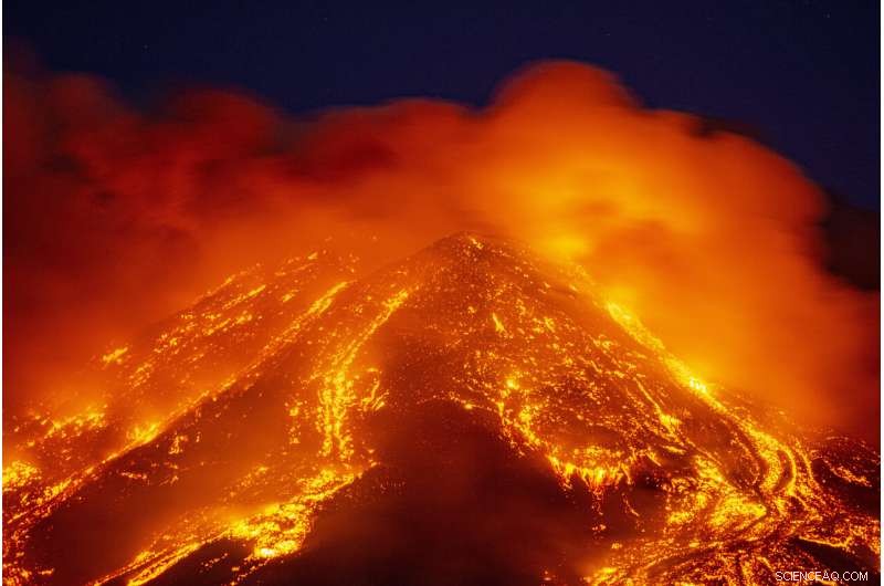 Mount Etna Continues Explosive Activity, Ash Falls on Surrounding Towns