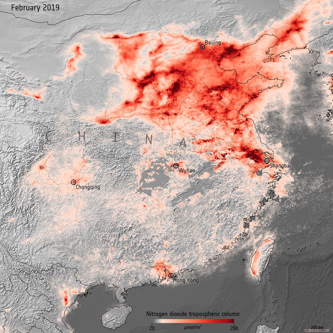 Air Pollution in China Reverts to Pre‑COVID Levels, Says Satellite Data