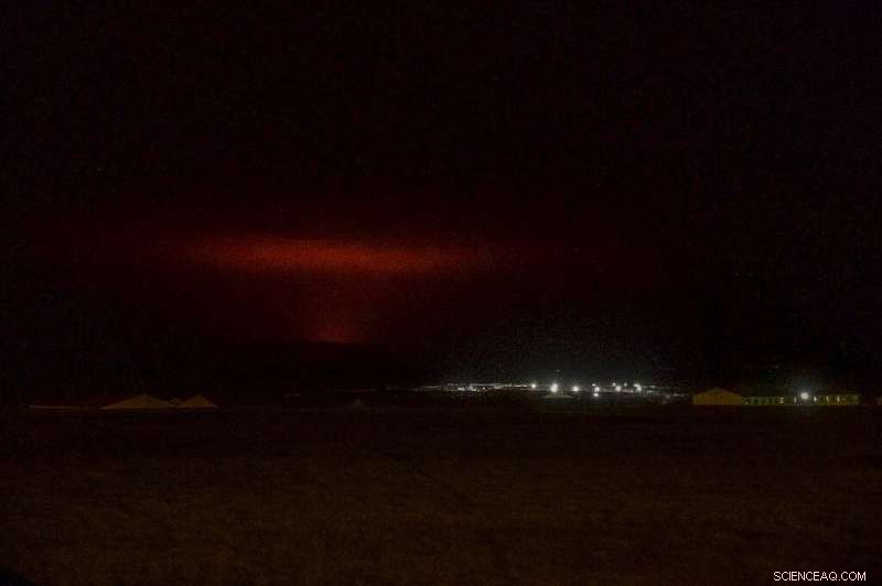 Iceland’s Volcanic Eruption Near Reykjavik Turns Sky Crimson