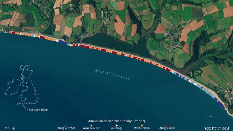 Assessing Shoreline Retreat with Earth Observation Satellites