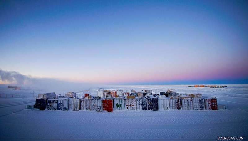 ESA Photo Reveals Storage Containers at Concordia Station, Antarctica