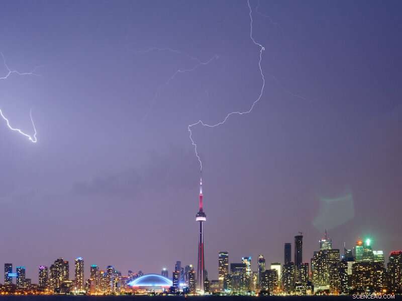 How Upward Lightning is Triggered by Nearby Storm Activity
