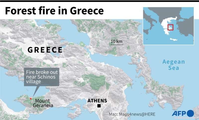 Greece Confronts Major Forest Fire Threatening Ecological Integrity