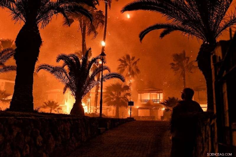 Firefighters Contain Major Forest Fire Near Athens