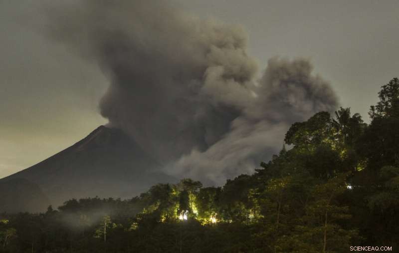 Mount Merapi Erupts, Sending Lava Streams and Ash Plumes into the Atmosphere