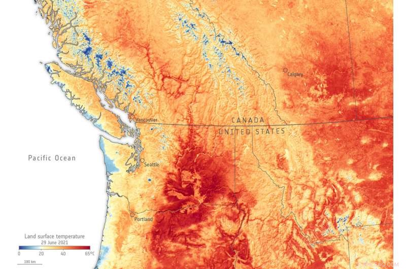 Satellite Image Reveals Canada-US Heatwave, Highlighting Extreme Heat Spread