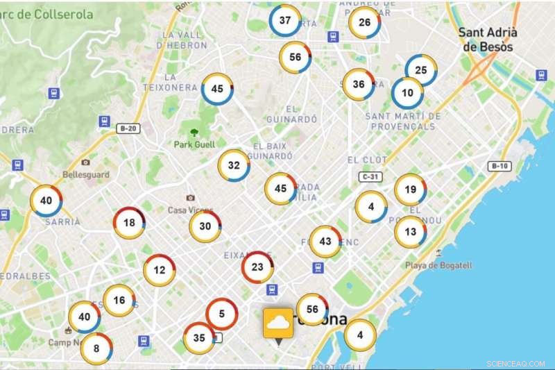 Barcelona Schools Map City Air Pollution Through Citizen Science Initiative