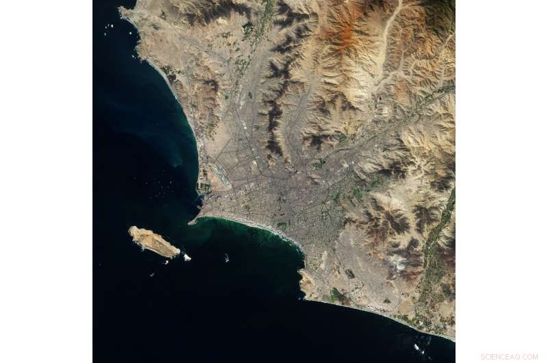 Lima, Peru from Space: High-Resolution Orbital Image