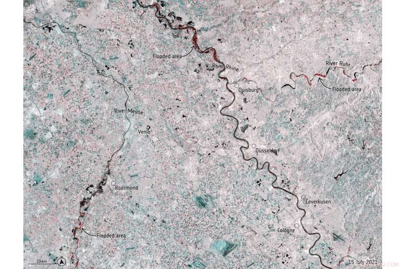 Satellites Reveal Severe Floods Across Western Europe