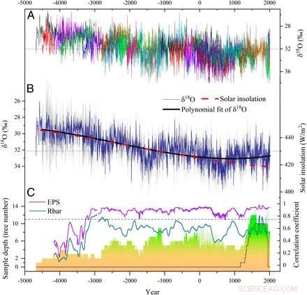 Tree‑Ring Data Uncover Long‑Term Variability of the Asian Monsoon
