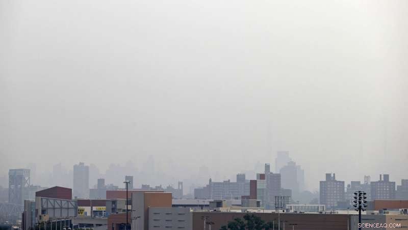 Widespread Western US Wildfires Cast Thick Haze Over East Coast