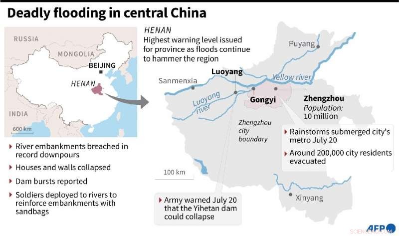 Central China Villagers Evacuated as Typhoon-Triggered Floods Ravage the Region