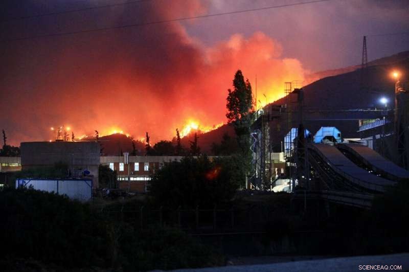 Wildfire Threatens Turkish Aegean Power Plant, Evacuation Ordered