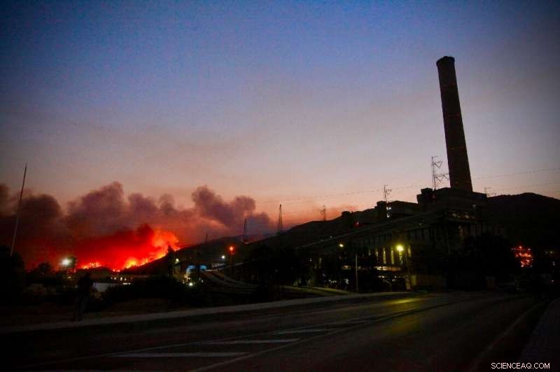 Wildfire Threatens Turkish Aegean Power Plant, Evacuation Ordered