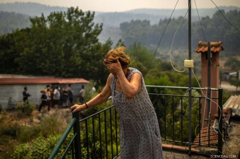 Greeks Mobilize to Protect Island Town from Ferocious Blaze