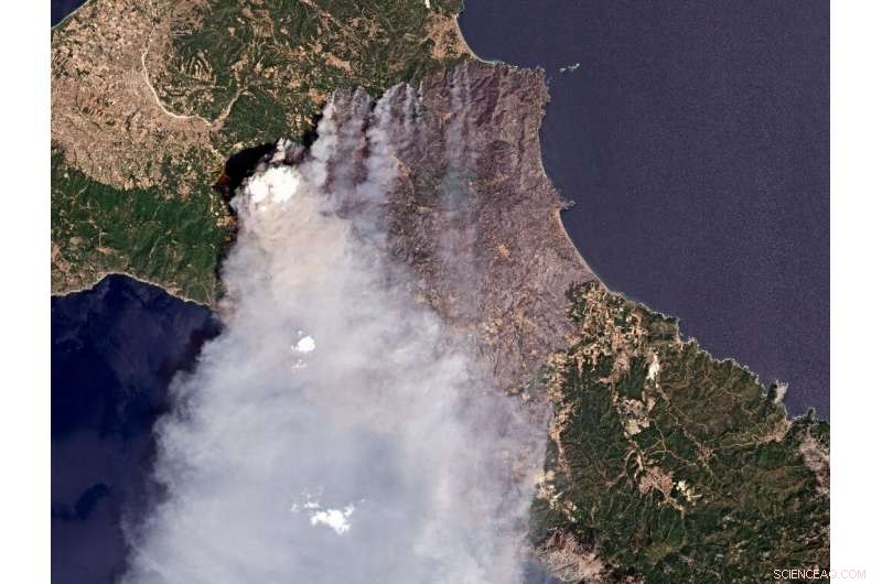 Greeks Mobilize to Protect Island Town from Ferocious Blaze