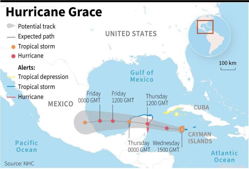 Hurricane Grace Strikes Mexico’s Caribbean Coast, Disrupting Travel