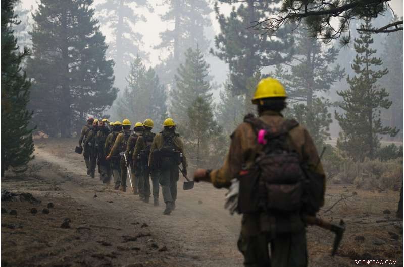 Lake Tahoe Wildfire Slows as Weather Improves