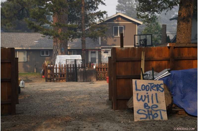Lake Tahoe Wildfire Slows as Weather Improves