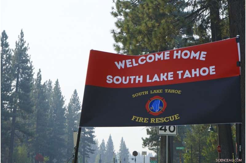 Lake Tahoe Wildfire Contained, Protecting Nearby Towns