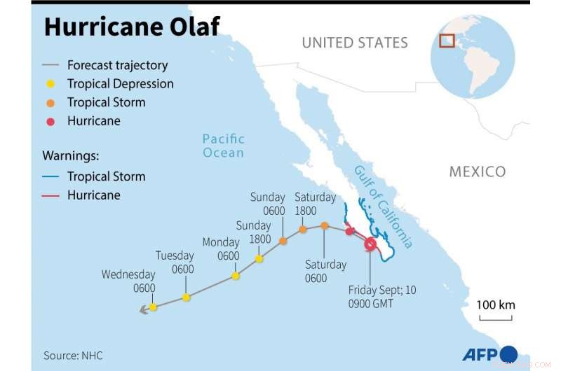 Hurricane Olaf Dumps Heavy Rain on Mexico s Baja California Peninsula