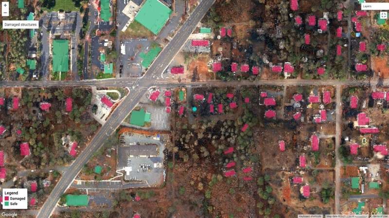 AI System Rapidly Detects Wildfire-Destroyed Buildings