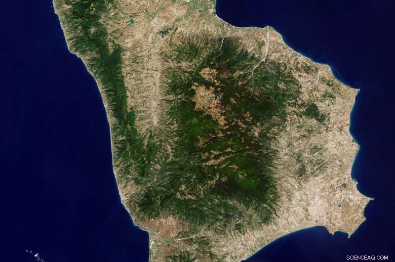 Aerial View of Calabria, Italy: Stunning Satellite Image