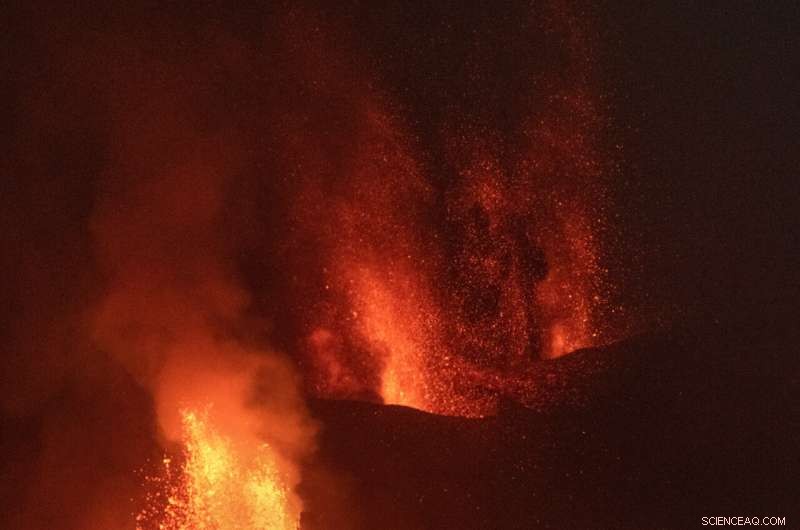 La Palma Volcano Lava Traces Slow Journey to the Sea