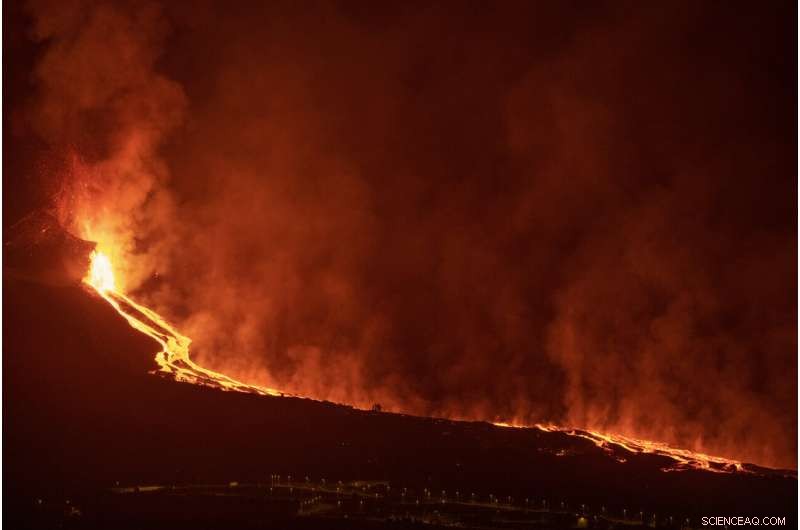 La Palma Volcano Lava Traces Slow Journey to the Sea