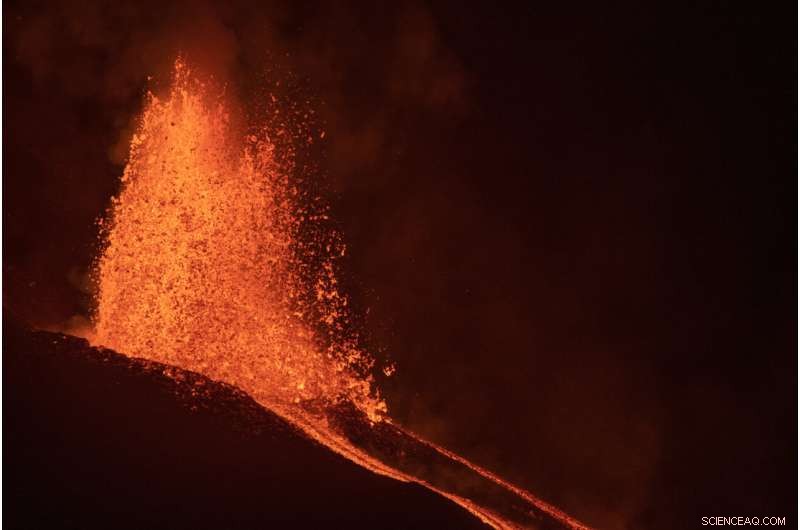 La Palma Volcano Lava Traces Slow Journey to the Sea