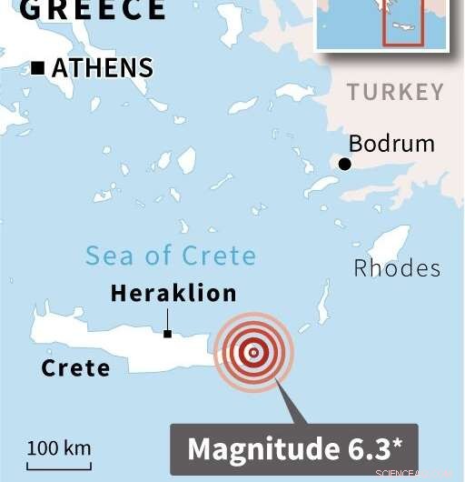 6.3-Magnitude Earthquake Hits Off Crete, No Injuries Reported