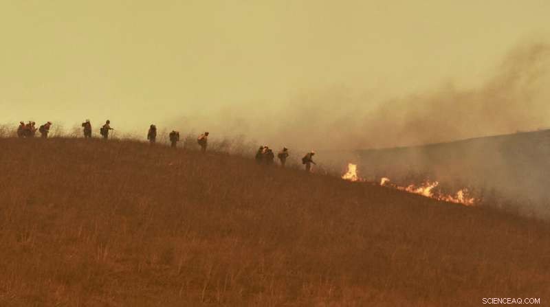 Massive Wildfire Threatens Southern California Coastal Mountains, Roadways Shut
