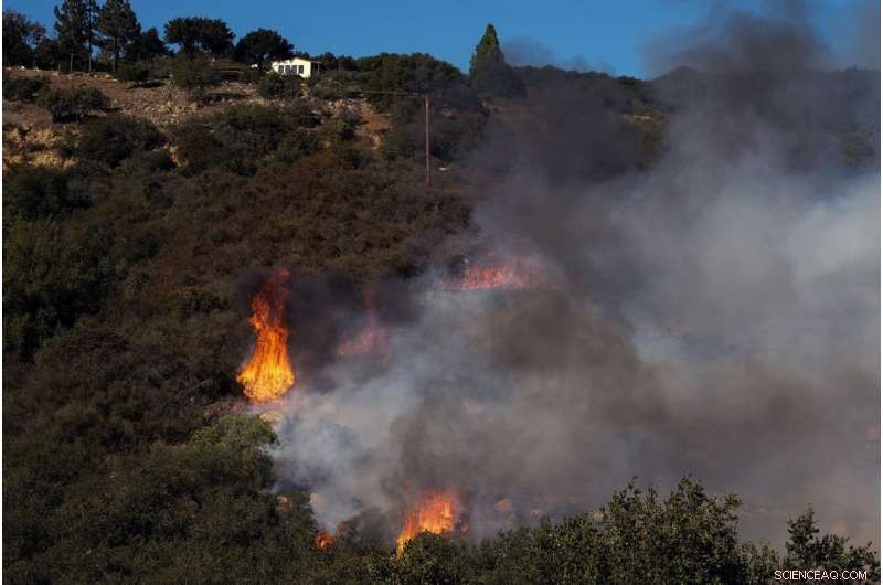 Massive Wildfire Threatens Southern California Coastal Mountains, Roadways Shut